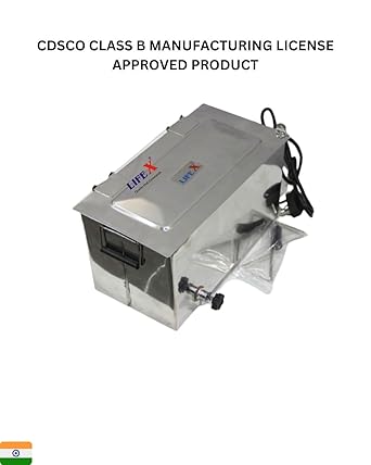 ﻿LIFEX CDSCO Class B License Electric Instrument Sterilizer 14" x 6" x 6" with Accessories | Deluxe